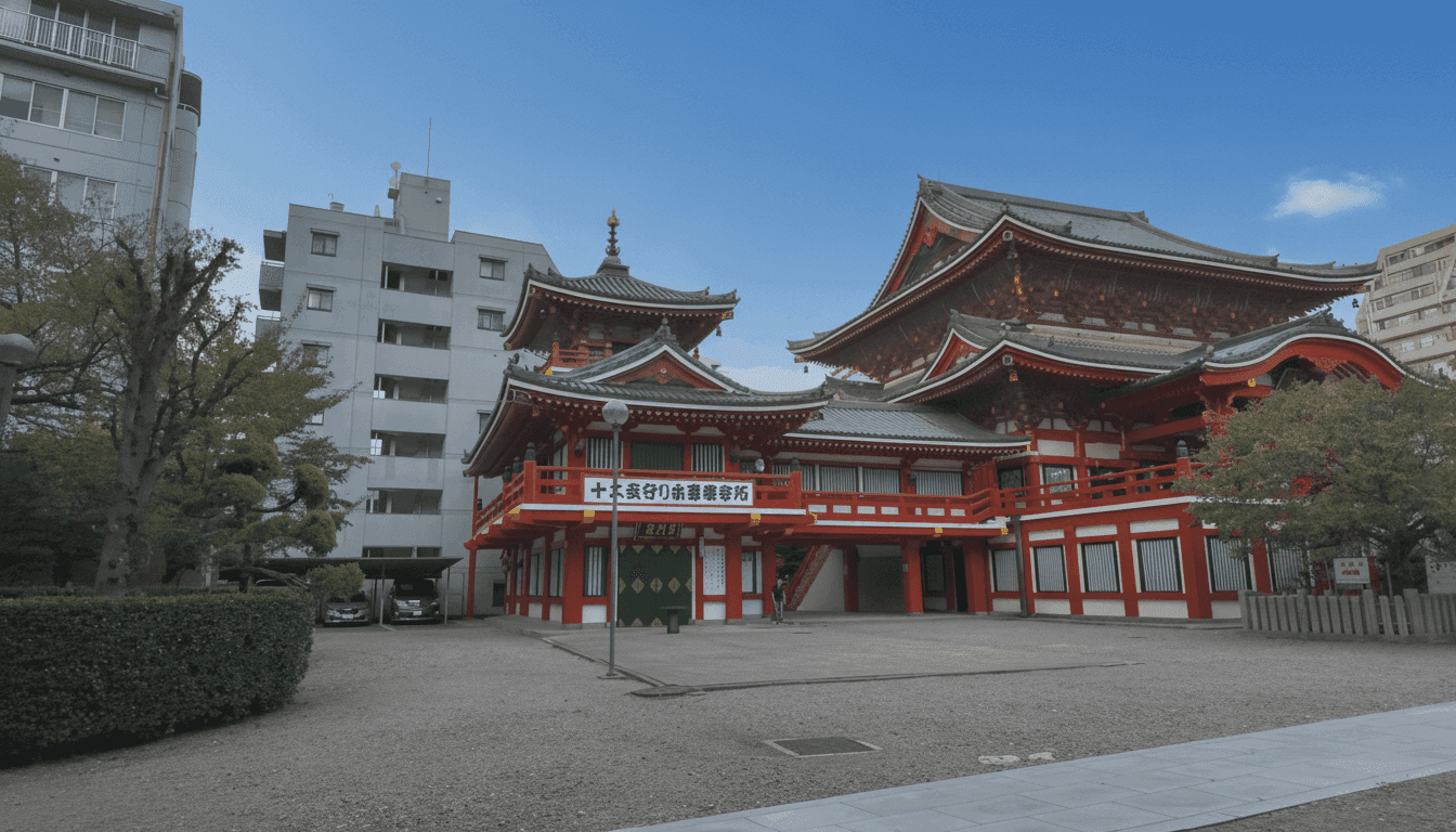 Covered shopping arcade crowds in the Osu district near Osu Kannon Temple in Nagoya