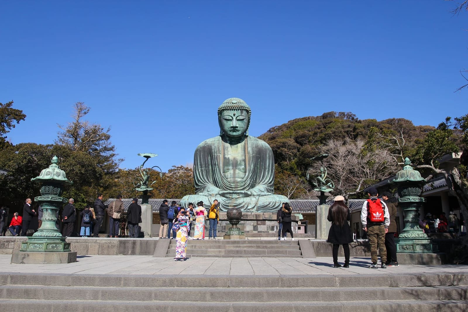 Great Buddha of Kamakura, the outdoor bronze Amida Buddha statue at Kotoku-in Temple