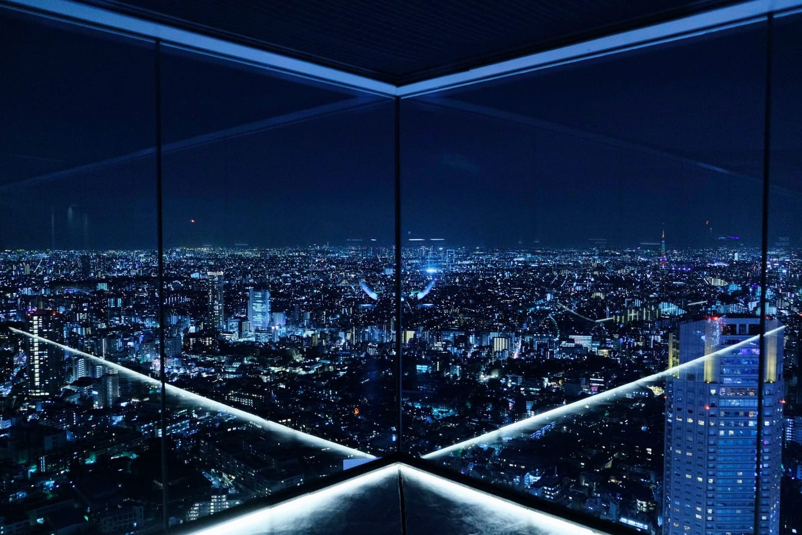 Shibuya Sky - open-air rooftop observation deck above Tokyo, Shibuya, Japan
